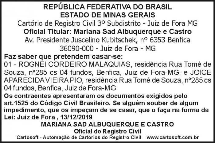 AVISO ROGNEI