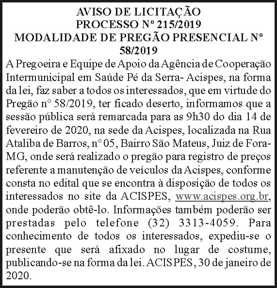 ACISPES - Licitação 4 1 ACISPES 215 1