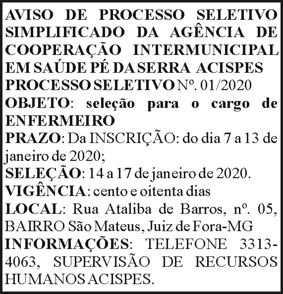 Acispes - processo seletivo 4 1 ACISPES01