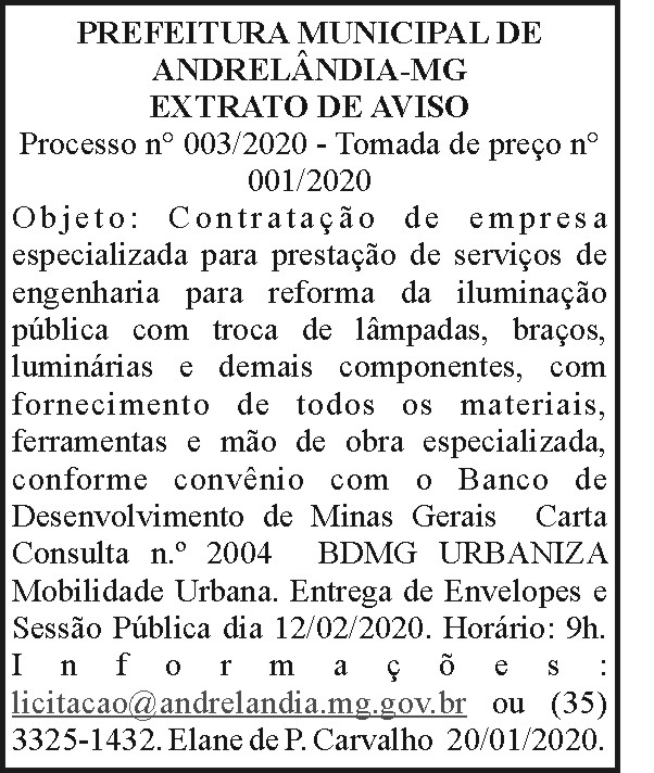 Prefeitura Municipal de Andrelândia 4 1 ANDRELANDIA1