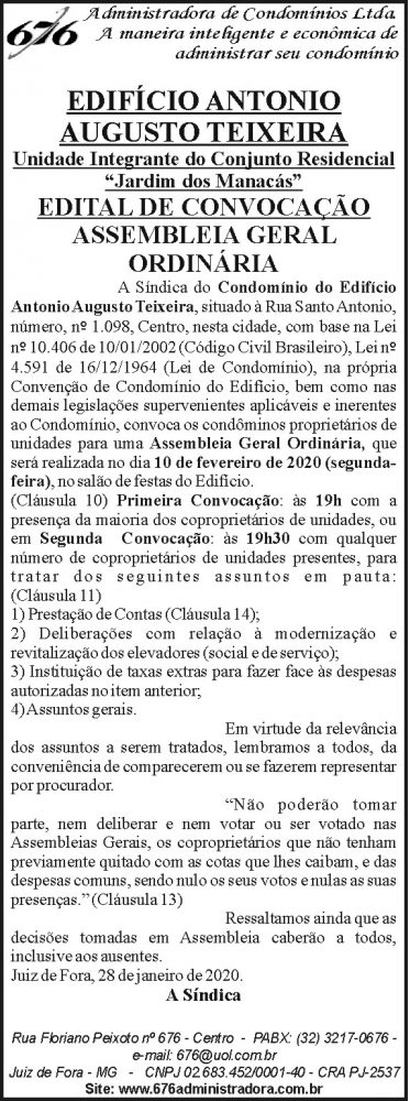 Edifício Antônio Augusto Teixeira 4 1 ANTONIO AUGUSTO