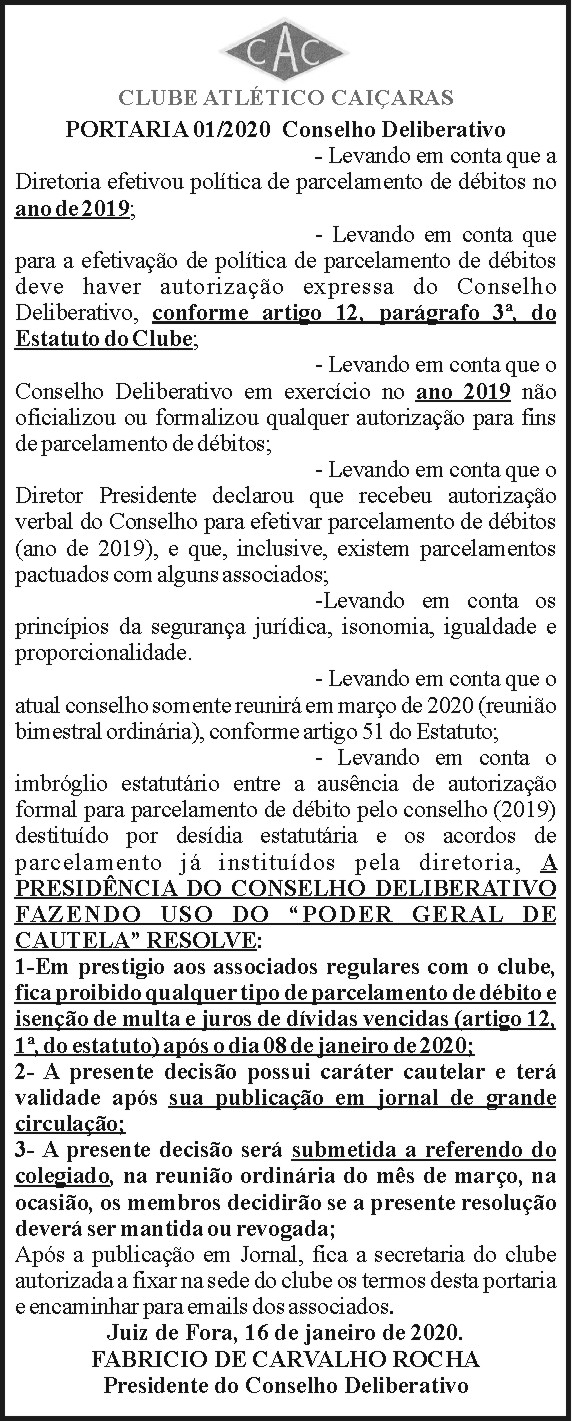 1 CAIÇARAS