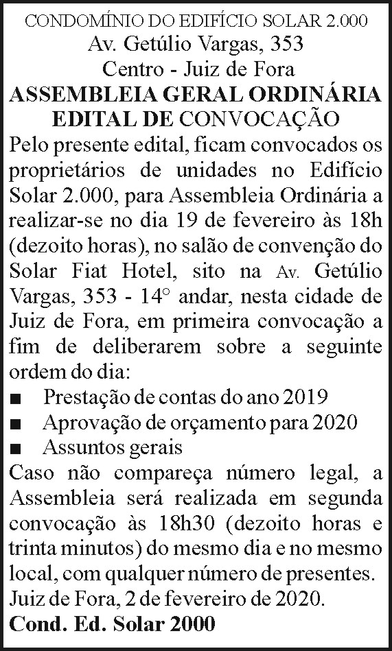 Condomínio do Edifício Solar 2000 4 1 SOLAR2000