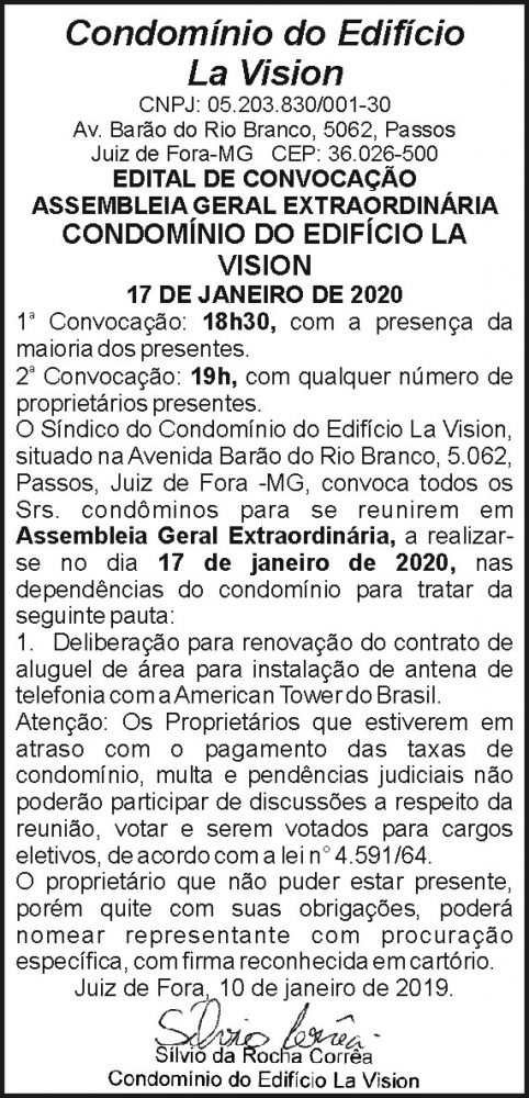 Condomínio do Edifício La Vision 4 1 VISION