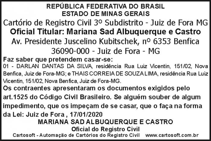 Aviso casamento 4 AVISO DARLAN