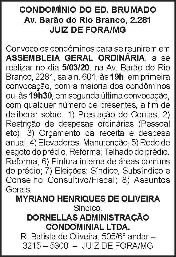 Condomínio do Ed. Brumado 4 1 BRUMADO