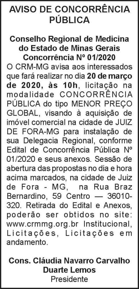 Aviso de concorrência pública 4 1 CONSELHO