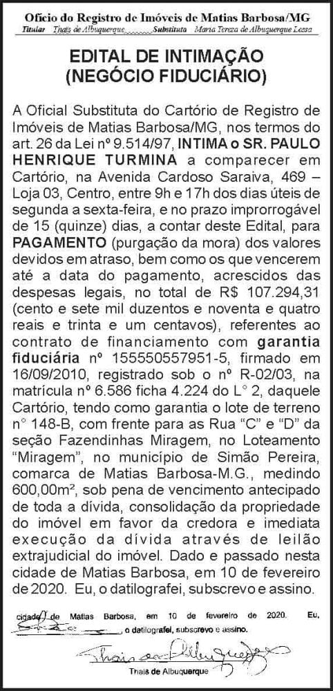 Edital de intimação 4 1 PAULO HENRIQUE