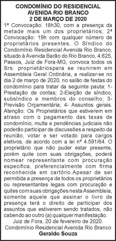 1 RIO BRANCO