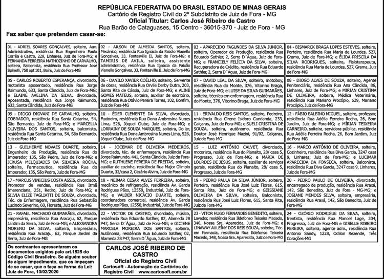AVISOS CASAMENTOS 13 02 3