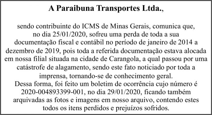 Paraibuna Transportes Ltda 4 COM PARAIBUNA