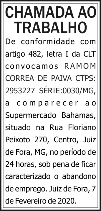 Chamada ao trabalho 4 COM RAMON