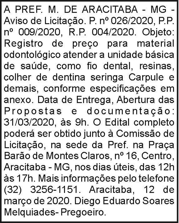 1 ARACITABA 026