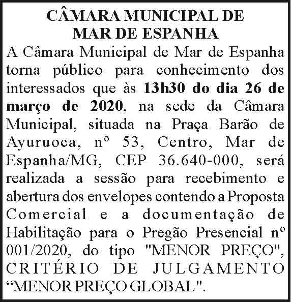 Câmara Municipal de Mar de Espanha 4 1 MAR DE ESPANHA