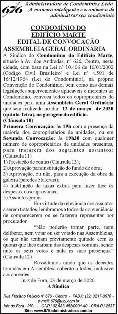 Condomínio do Edifício Marte 4 1 MARTE