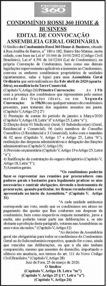 Condomínio Rossi 360 Homem & Business 4 1 ROSSI 360