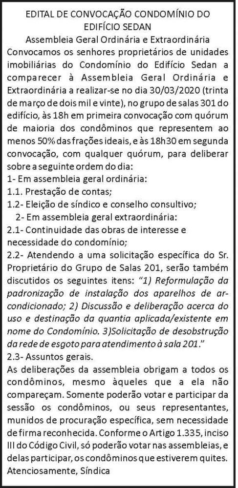 Condomínio do Edifício Sedan 4 1 SEDAN