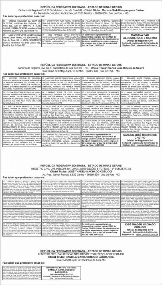 AVISOS CASAMENTOS 12 03