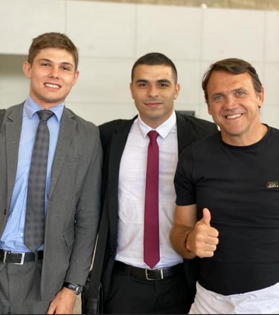 Renan Ottoni Nobre e João Pedro Veiga com o ex-craque e comentarista do SporTv, Petkovic 1 Renan Ottoni Nobre e João Pedro Veiga com o ex-craque e comentarista do SporTv, Petkovic