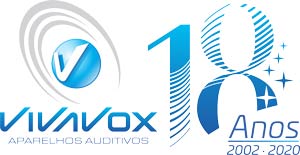 VIVAVOX LOGOTIPO 18 ANOS AZUL