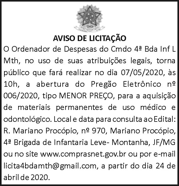 4ª Brigada de Infantaria Leve - Montanha 4 1 4 BDA 006