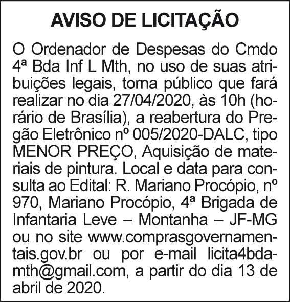 4º Batalhão de Infantaria Leve - Montanha 4 1 4BDA 005
