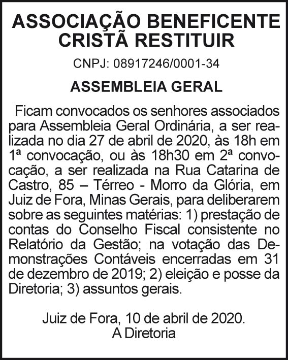 Associação Beneficente Cristã Restituir 4 1 CRISTA