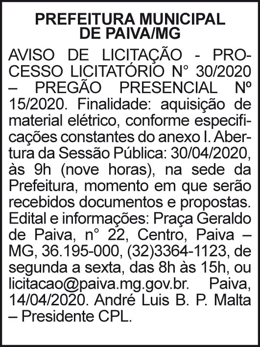 1 PAIVA 30