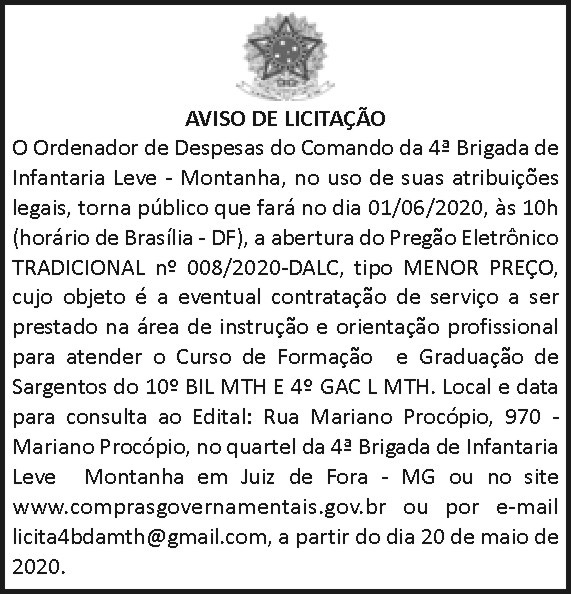 4ª Brigada de Infantaria Leve - Montanha 4 1 4BDA 008