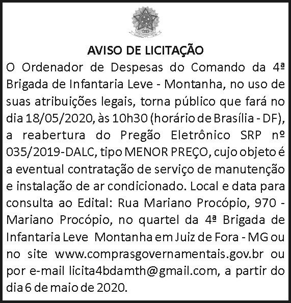 4ª Brigada de Infantaria Leve - Montanha 4 1 4BDA 035