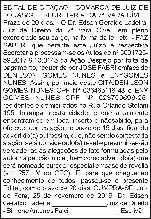 Comarca de Juiz de Fora - Secretaria da 7ª Vara Cível 4 1 ANGELA