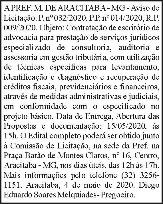 1 ARACITABA 032
