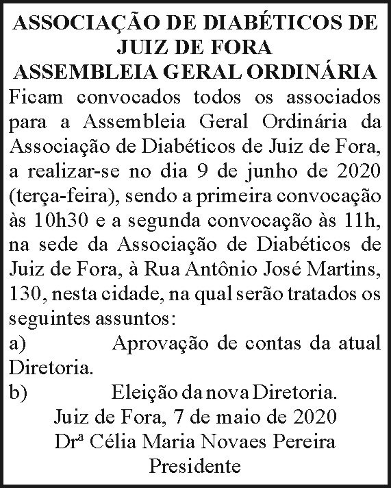 Associação de Diabéticos de Juiz de Fora 4 1 DIABETICO