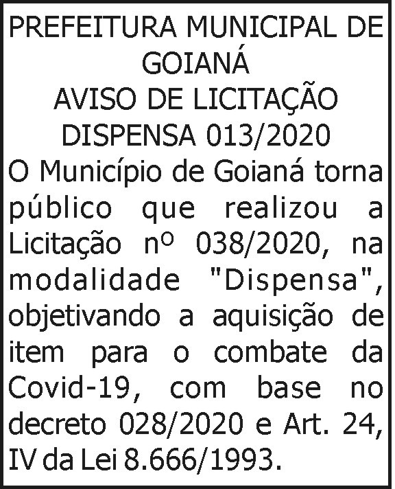 Prefeitura Municipal de Goianá 4 1 GOIANA 013