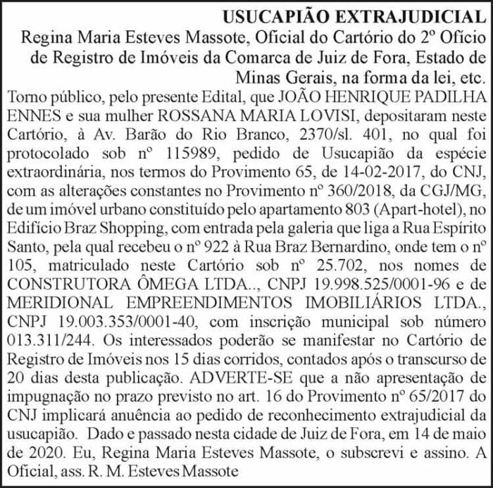 Usucapião Extrajudicial 4 1 HENRIQUE