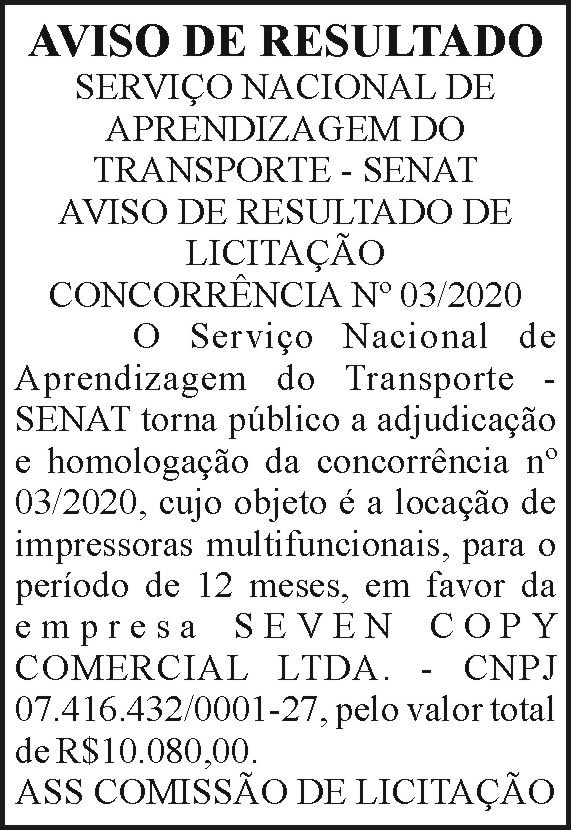 Senat - Aviso de resultado 4 1 SENAT 1