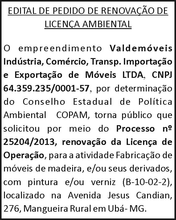 1 VALDEMOVEIS