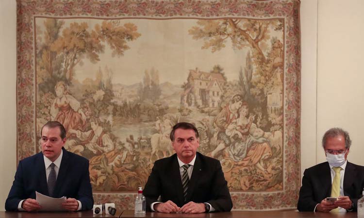Bolsonaro vai com empresários ao STF para pedir retomada da economia 1 bolsonaro marcos correa pr