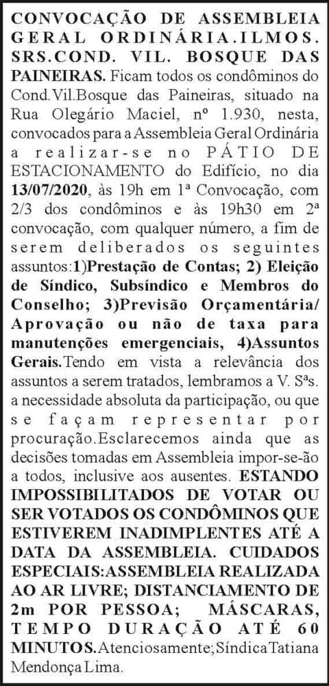 Condomínio Vil. Bosque das Paineiras 4 1 PAINEIRAS