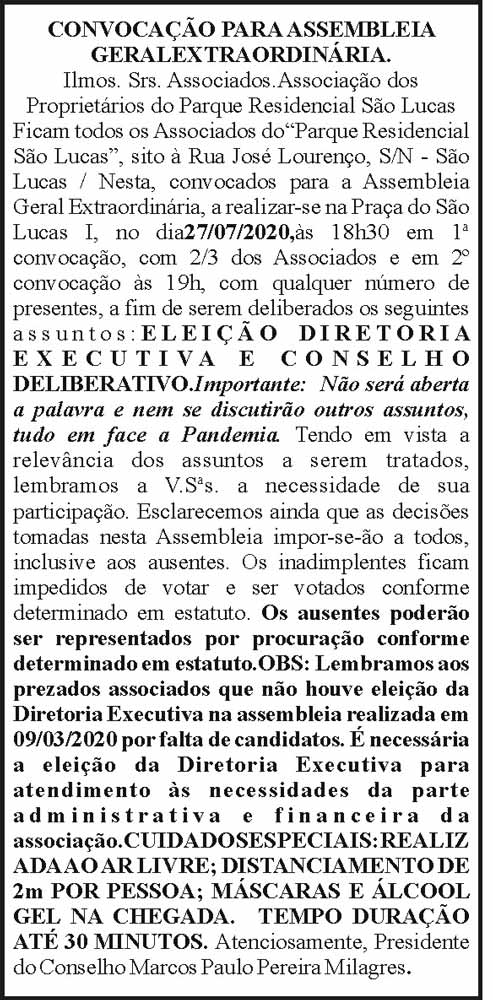 1 SAO LUCAS