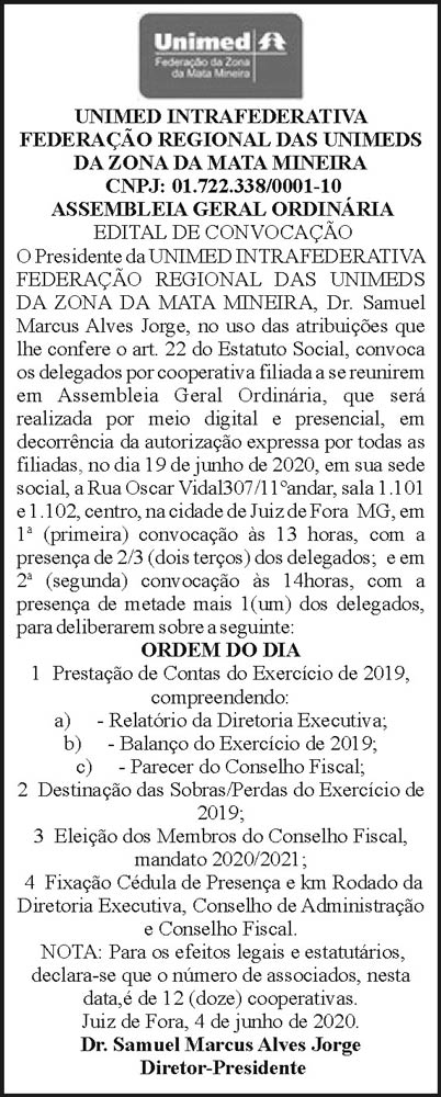 Unimed - Assembléia Geral Extraordinária 4 1 UNI 1