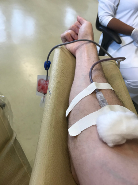 Doação de sangue Kim Menini Arquivo pessoal 2