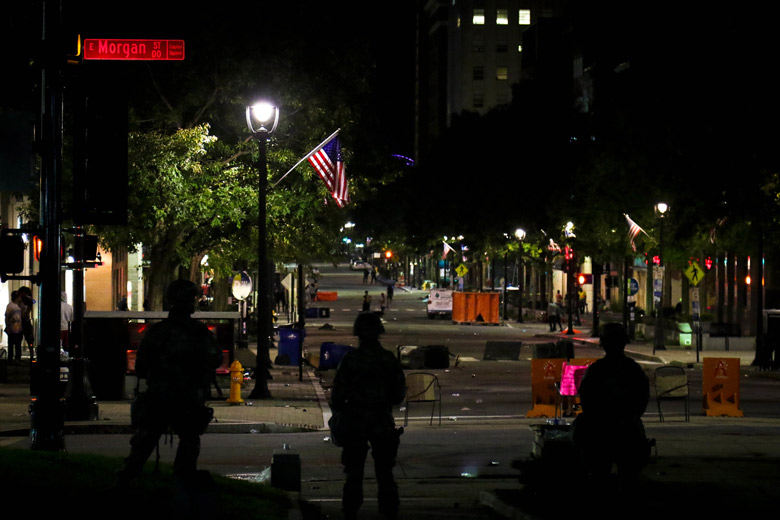 Trump foi levado a bunker na Casa Branca durante protestos em Washington 1 Guarda Nacional do Exército dos EUA