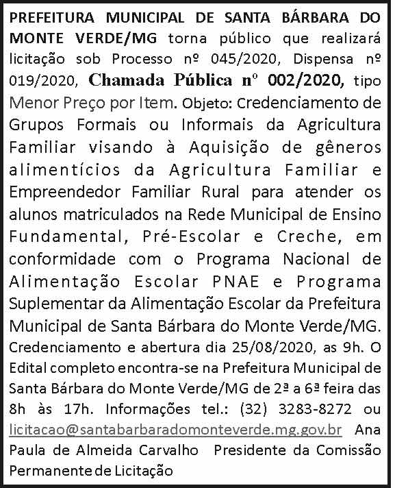 Prefeitura de Santa Bárbara 4 1 BARBARA 045