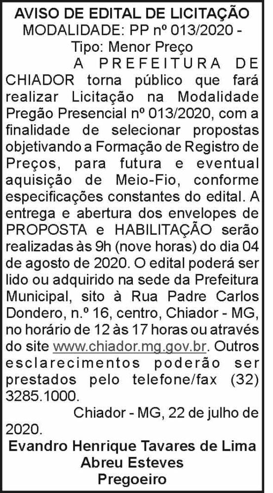 Prefeitura de Chiador 4 1 CHIADOR 013