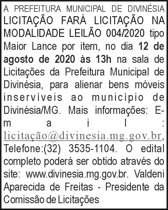 Prefeitura Municipal de Divinésia 4 1 DIVINESIA 004