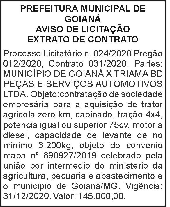 Prefeitura Municipal de Goianá 4 1 GOIANA 024