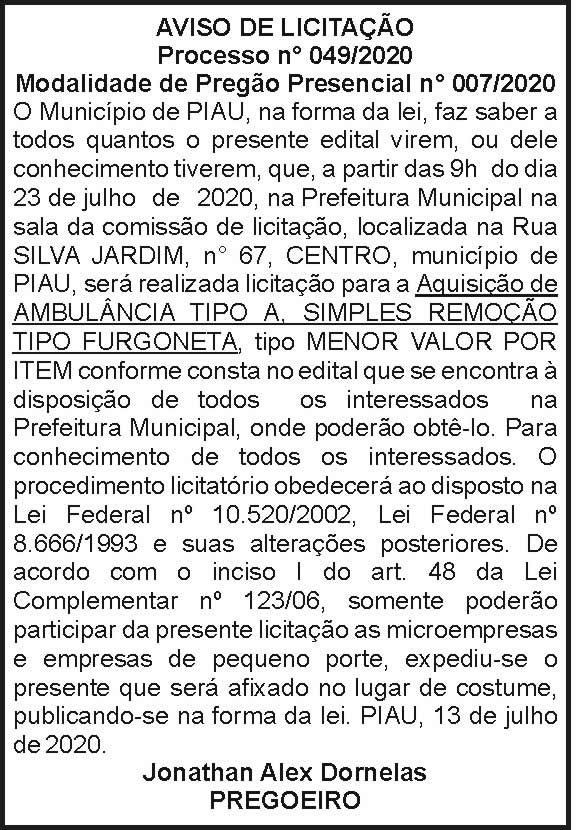 Município de Piau 4 1 PIAU 049