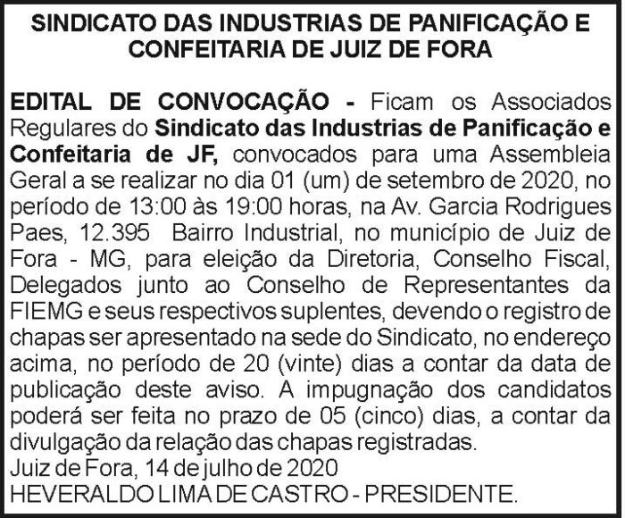 AVISOS PANIFICAÇAO