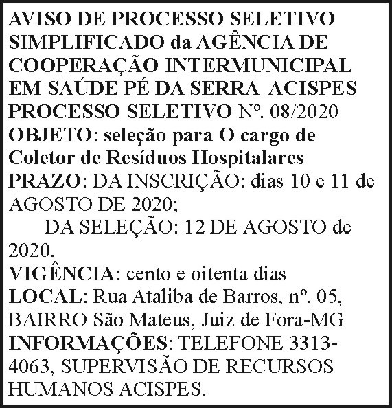 Acispes - Processo Seletivo 4 1 ACISPES 08